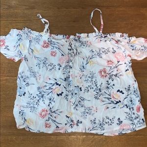 Floral off the shoulder top